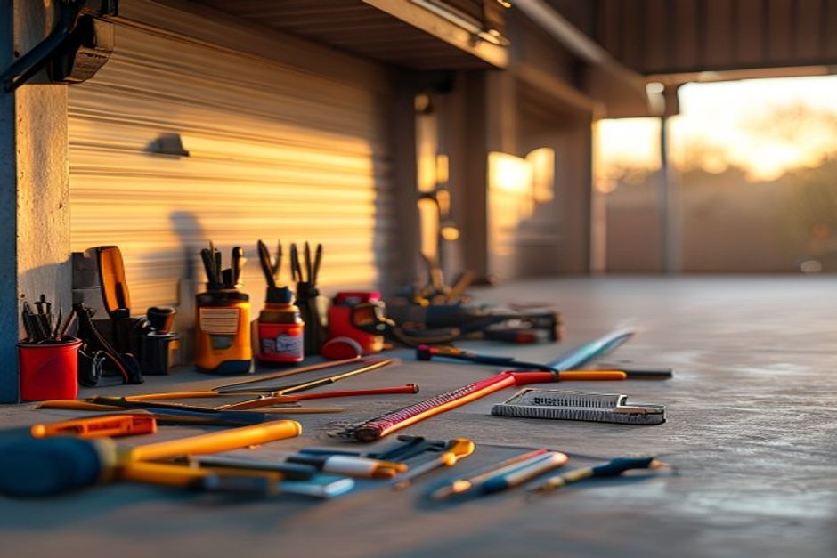 Eds & Sons Garage Door Repairs — professional Garage Door Repair in Vineland, branded work van and team — Garage Door Repair near me